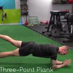 Rotating Three-Point Plank